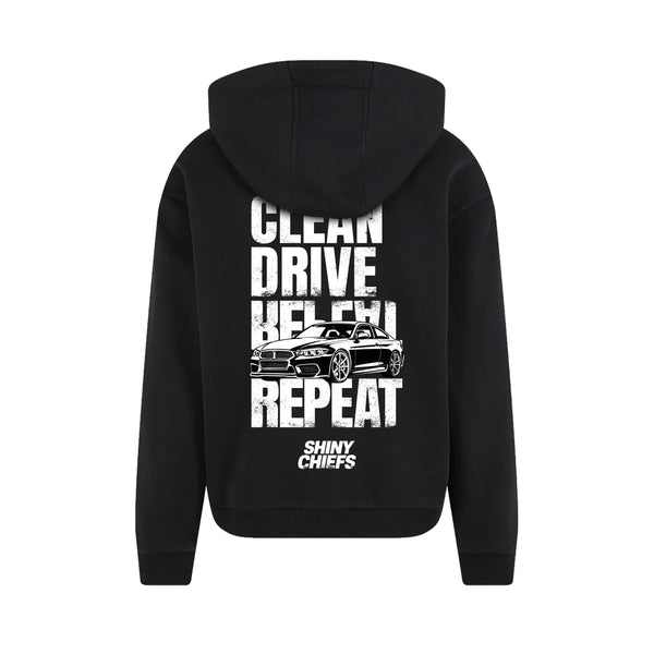 CLEAN DRIVE REPEAT - Premium Hoodie - XS