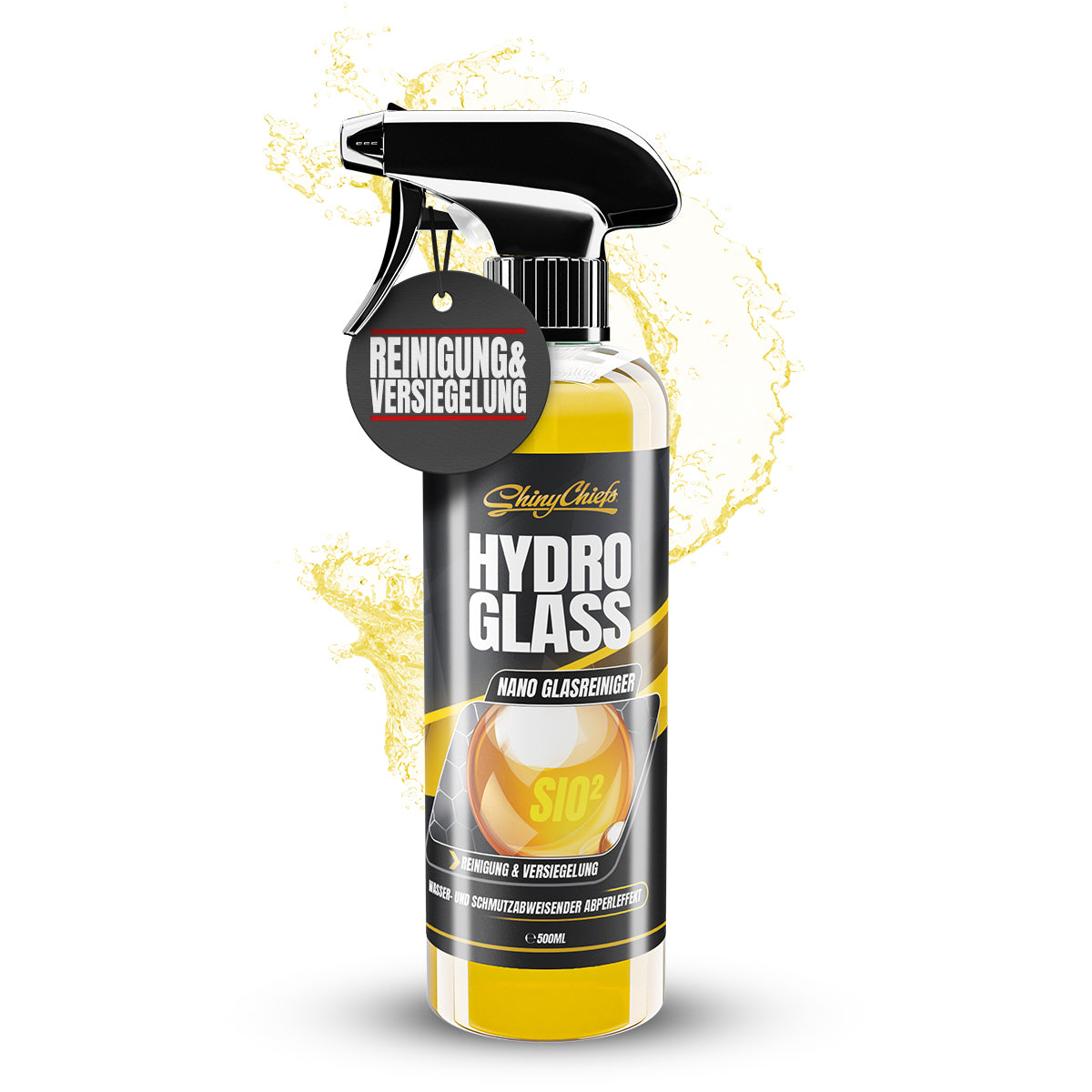 HYDRO GLASS - NANO SiO2 GLASREINIGER 500ml - Sunny Edition