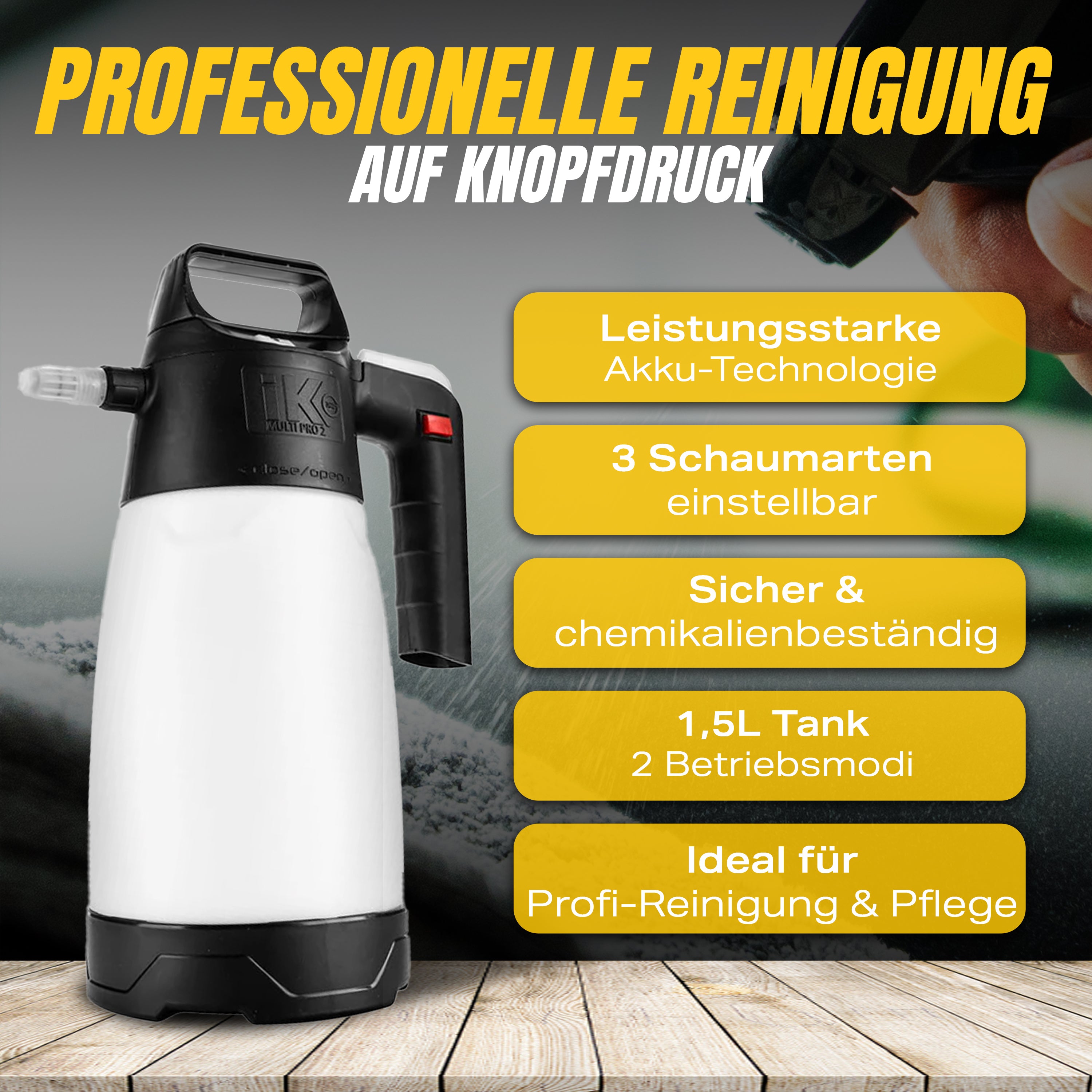 IK e Foam PRO 2 Akku Schaumsprüher 1,5L