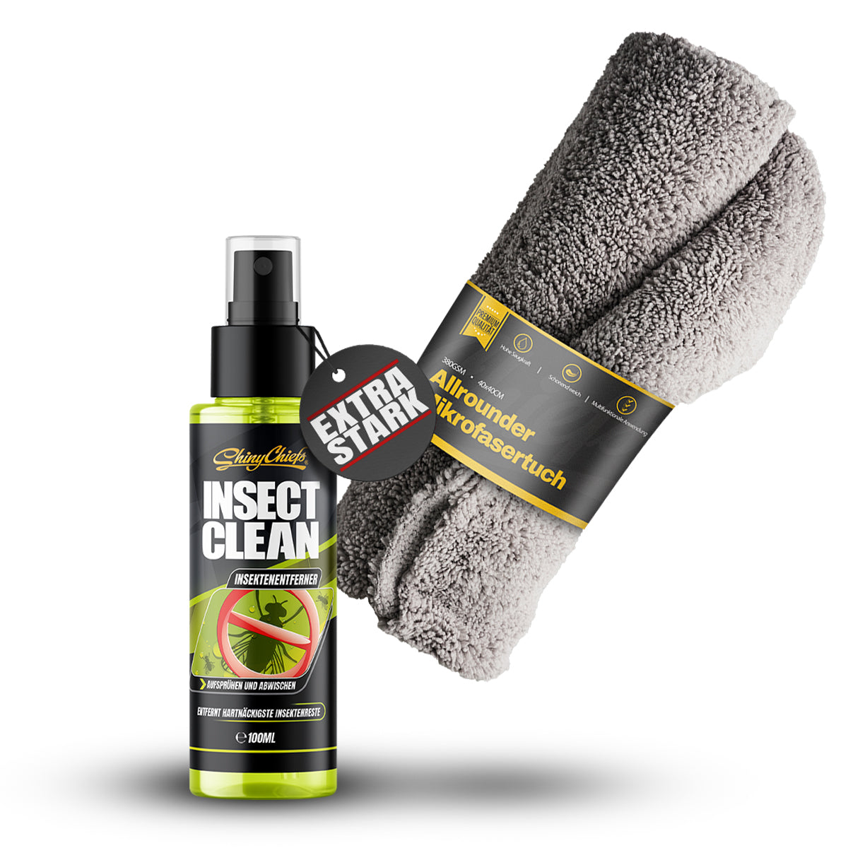 INSECT CLEAN - INSEKTENENTFERNER 100ml - Aufsprühen & Abwischen Set