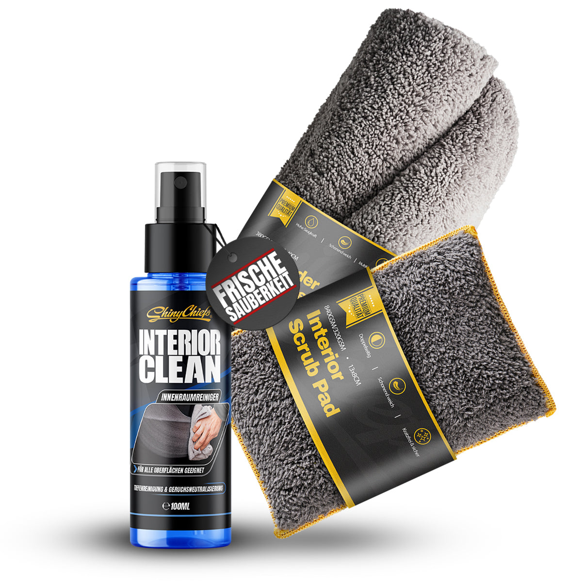 INTERIOR CLEAN - INNENRAUMREINIGER (NEW CAR DUFT) 100ml KIT