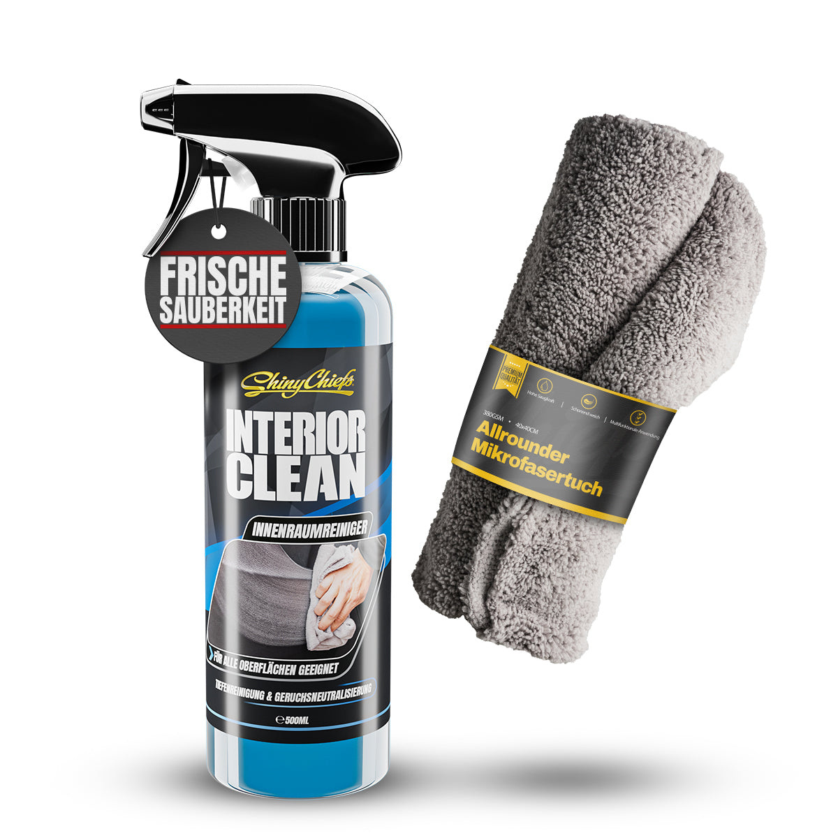 INTERIOR CLEAN - INNENRAUMREINIGER (NEW CAR DUFT) 500ml SET