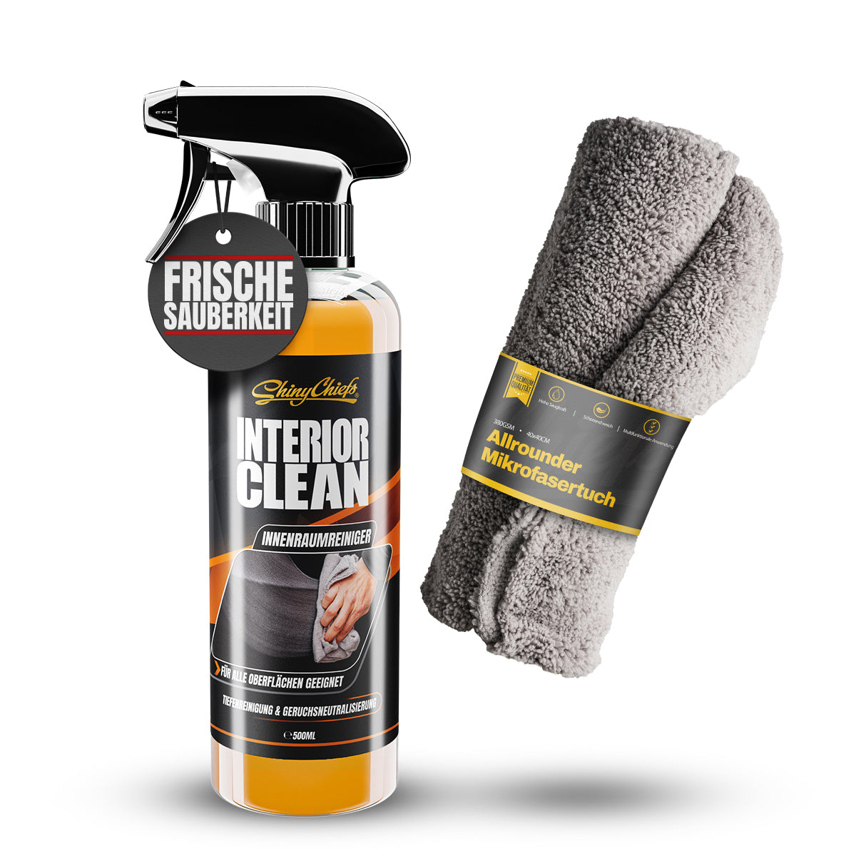 INTERIOR CLEAN - INNENRAUMREINIGER 500ml Set - Orange Edition