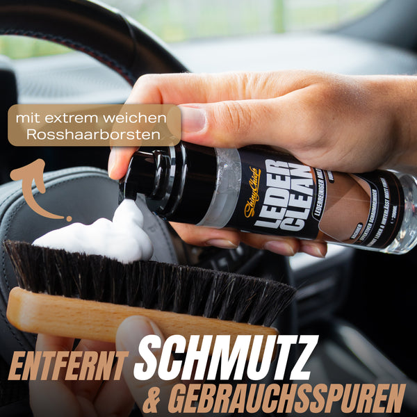 LEDER CLEAN - LEDERREINIGER + SCRUB PAD SET