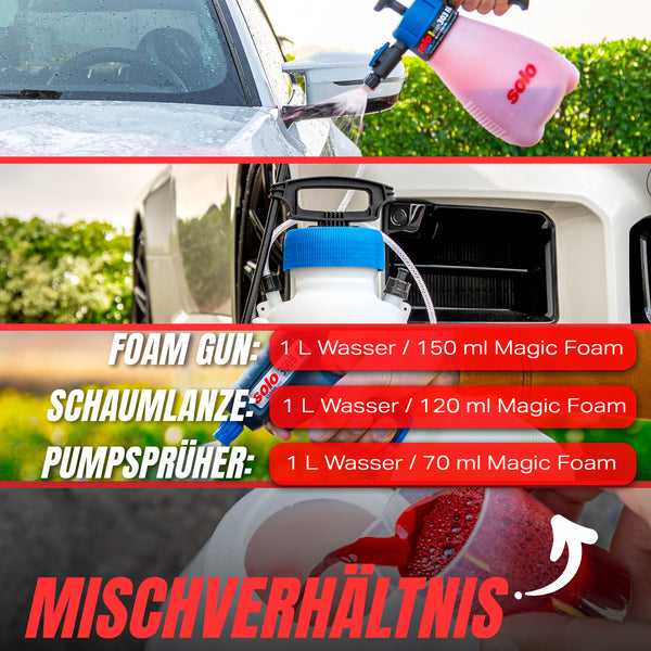 SOLO SCHAUMSPRÜHER 304 FA + MAGIC FOAM - ROTER SCHAUM 500ml Set