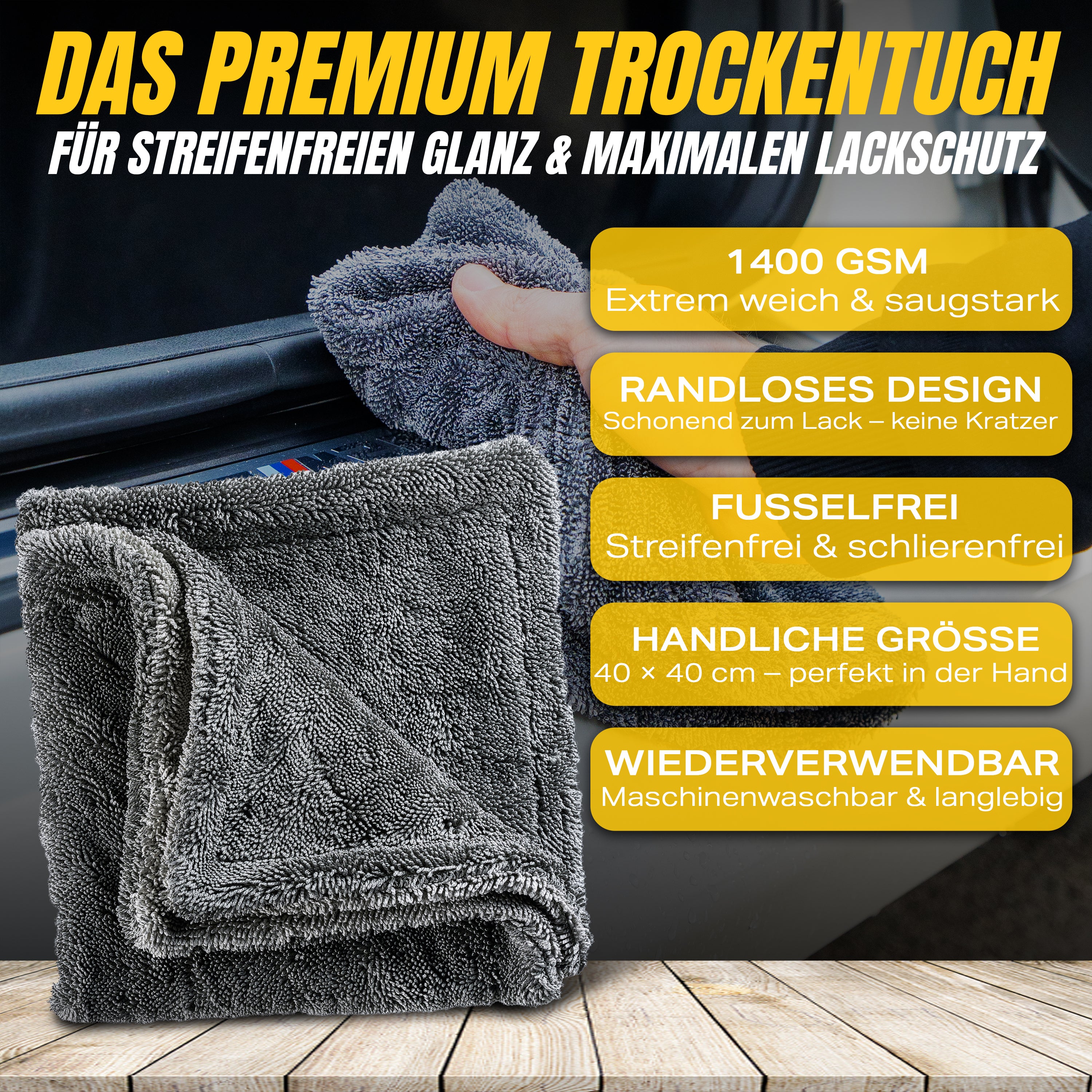 ORCA TROCKNUNGSTUCH 1200GSM 40x40cm