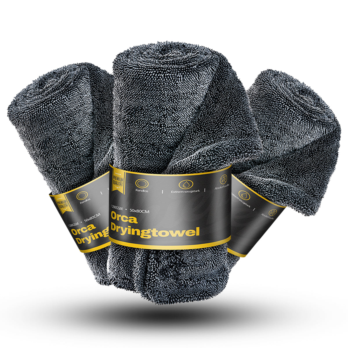 ORCA DRYING TOWEL – Spare im Mehrfachpack