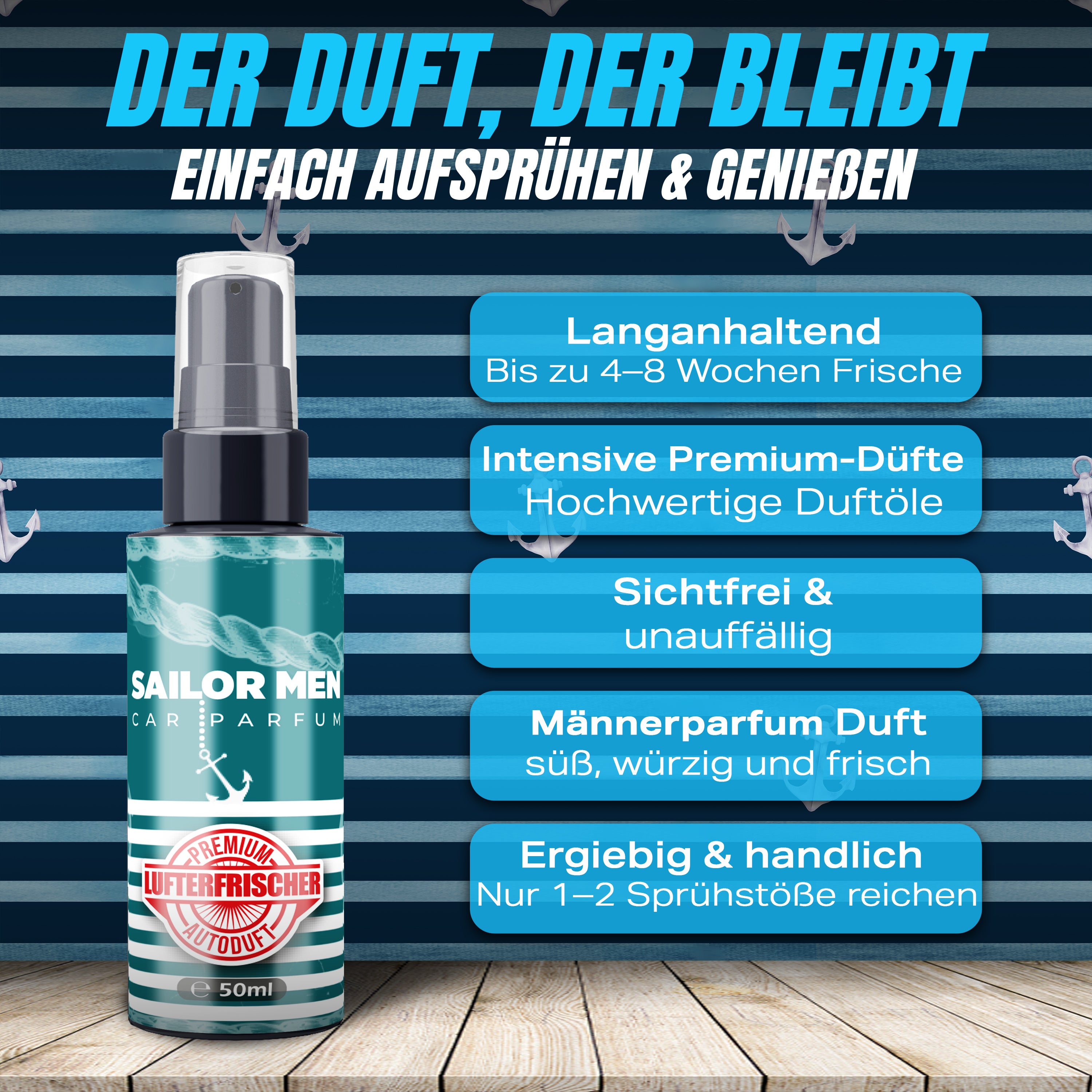 Flavour Bomb - SAILOR MAN PARFUM FOR HIM 50ml