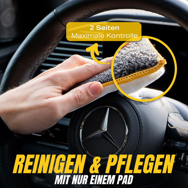 LEDER CLEAN - LEDERREINIGER + SCRUB PAD SET