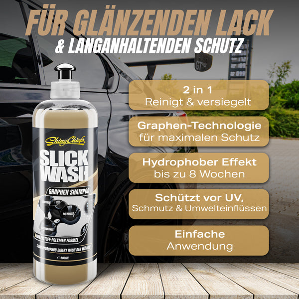 SLICK WASH - GRAFENE SHAMPOO 500ml + GRAFENE SPRAY 500ml SET