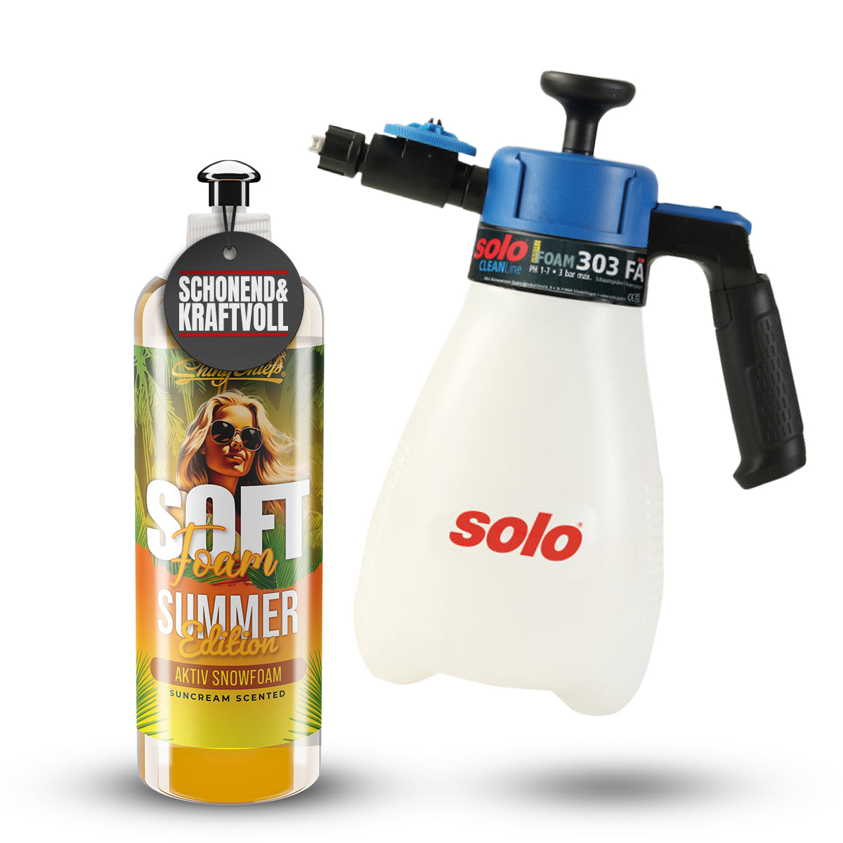SOLO SCHAUMSPRÜHER 303 FA + SOFT FOAM SUMMER EDITION 500ml SET