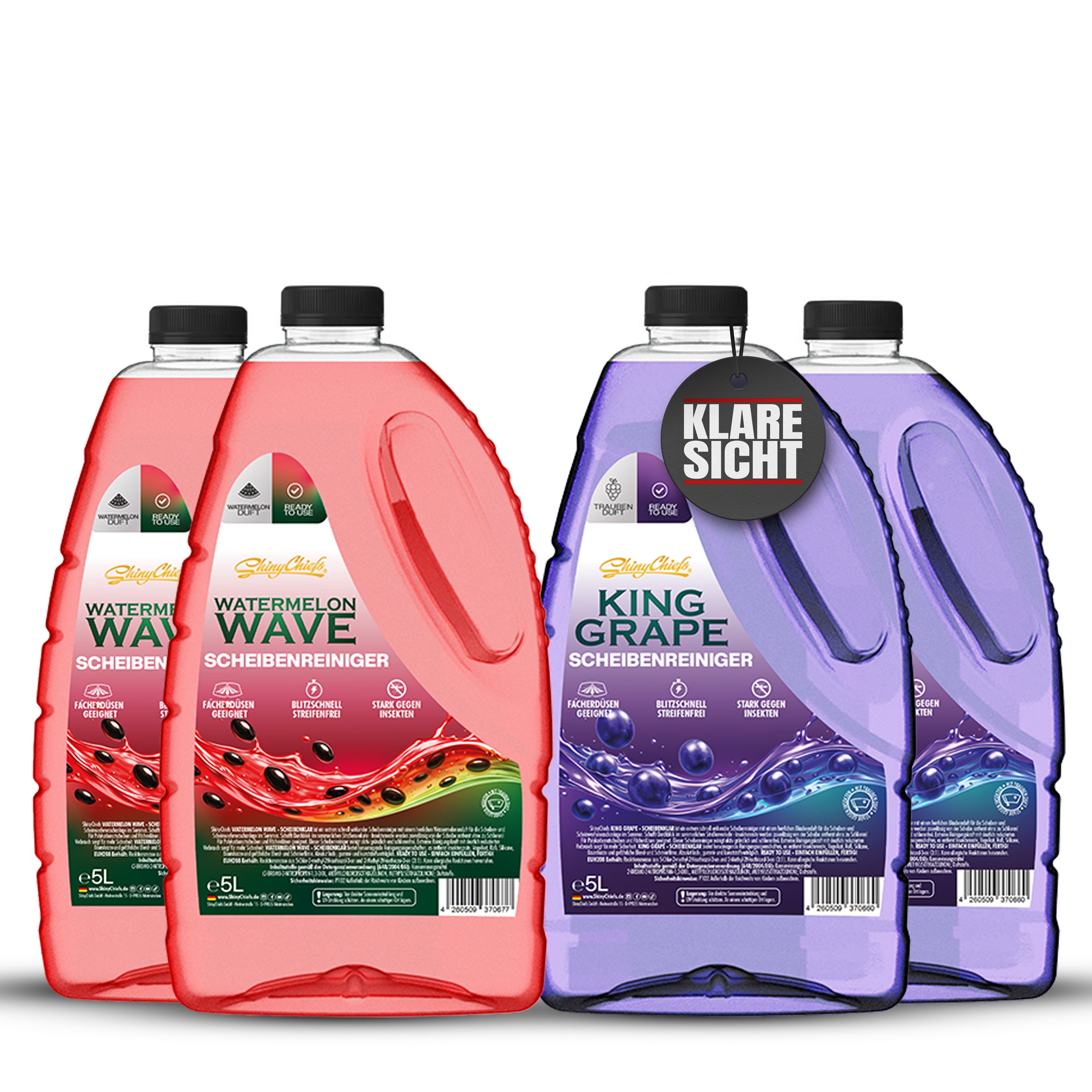 LAUNCH BUNDLE - WATERMELONE WAVE + KING GRAPE - DISC CLEAR (4x5L)