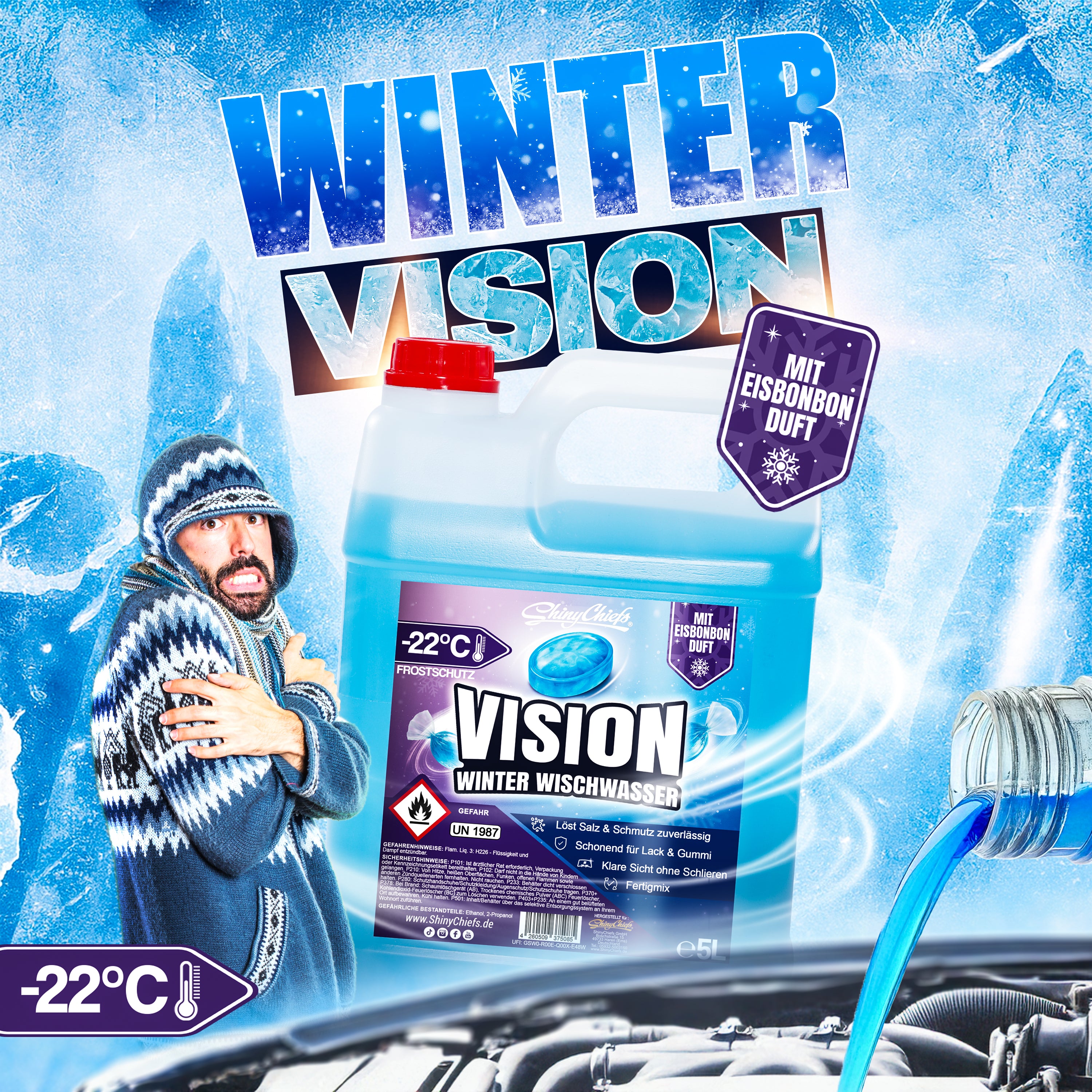 VISION - WINTER WISCHWASSER "EISBONBON" 5L