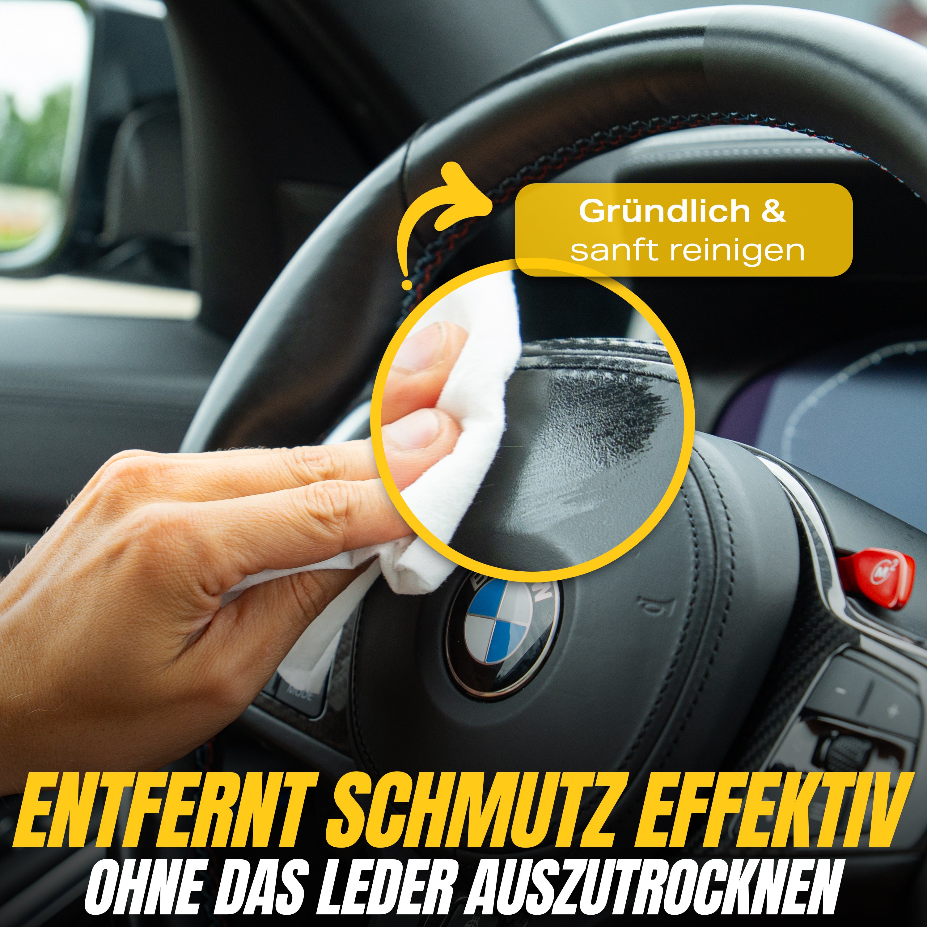 WIPEBOX - LEDER TÜCHER (34 Tücher)