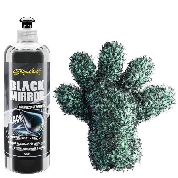 BLACK MIRROR - SHAMPOO 500ml + FIVE FINGER FLEECY