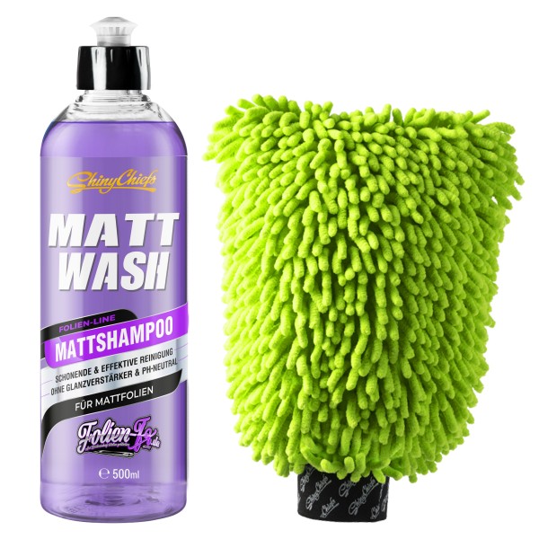 MATTWASH - MATTSHAMPOO 500ml + WASH WORMY GREEN SET