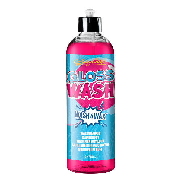 GLOSSWASH - WASH & WAX BUBBLEGUM 500ml